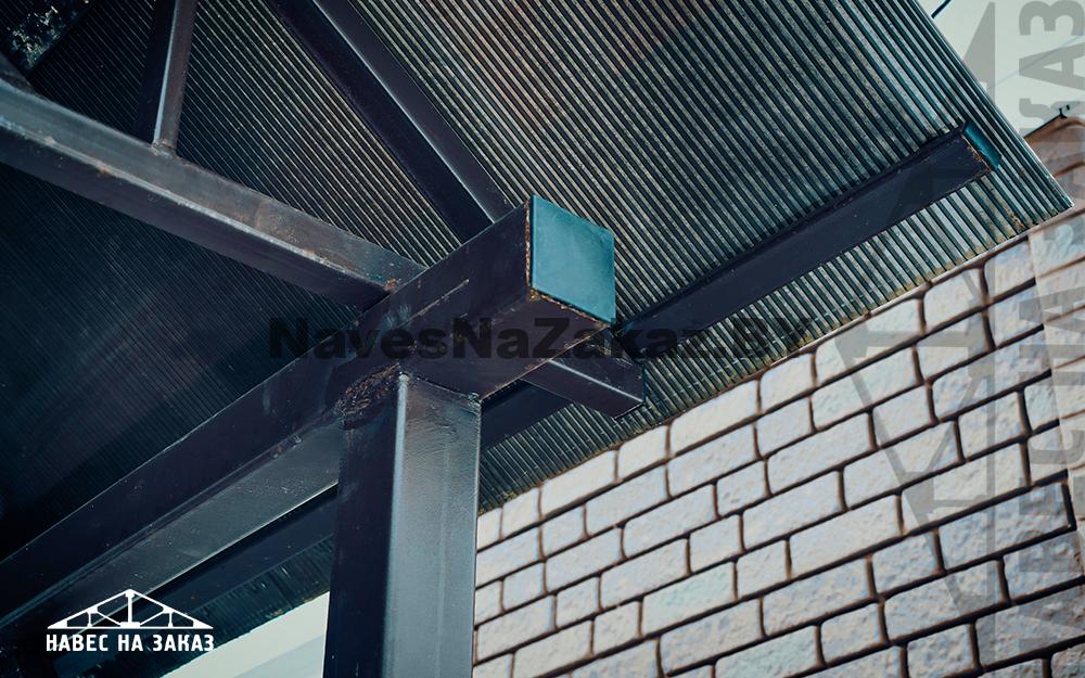 Арочный навес 8 х 8 с сотовым поликарбонатом в Витебске и области Арочный навес 8 х 8 с сотовым поликарбонатом