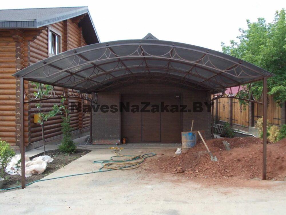 Навес для машины перед гаражом 6 на 6 в Витебске и области Навес для машины перед гаражом 6 на 6