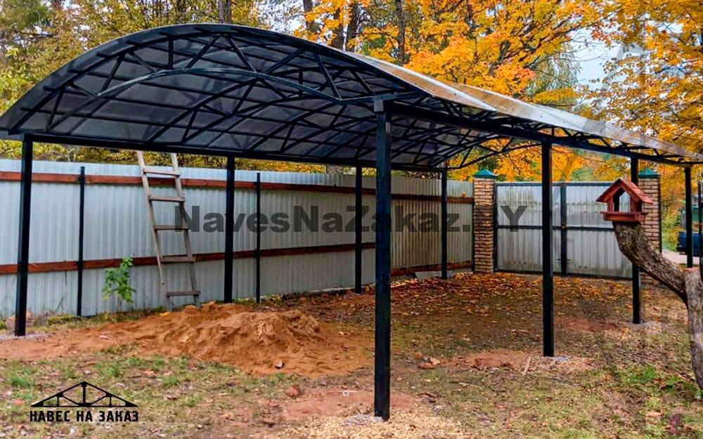 Навес во дворе частного дома 5 на 9 в Витебске и области Навес во дворе частного дома 5 на 9