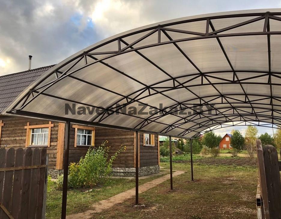Навес из поликарбоната 6 на 9 в Витебске и области Навес из поликарбоната 6 на 9