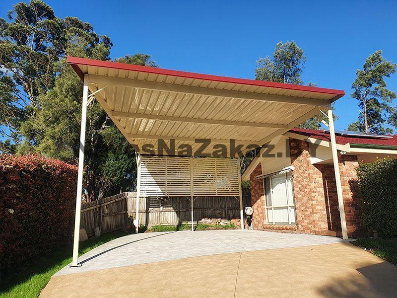 Навес для 2 машин 6 на 6 в Витебске и области Навес для 2 машин 6 на 6