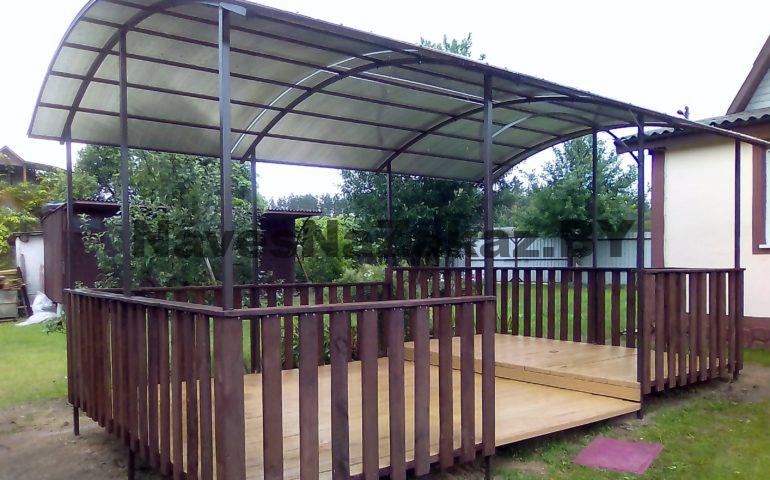 Беседка на дачу из металла 3 на 7 в Витебске и области Беседка на дачу из металла 3 на 7