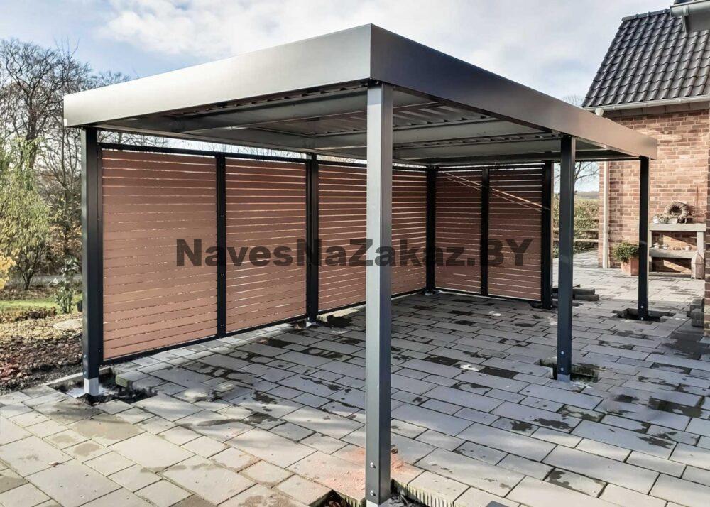 Беседка из металла в современном стиле 4 на 6 в Витебске и области Беседка из металла в современном стиле 4 на 6