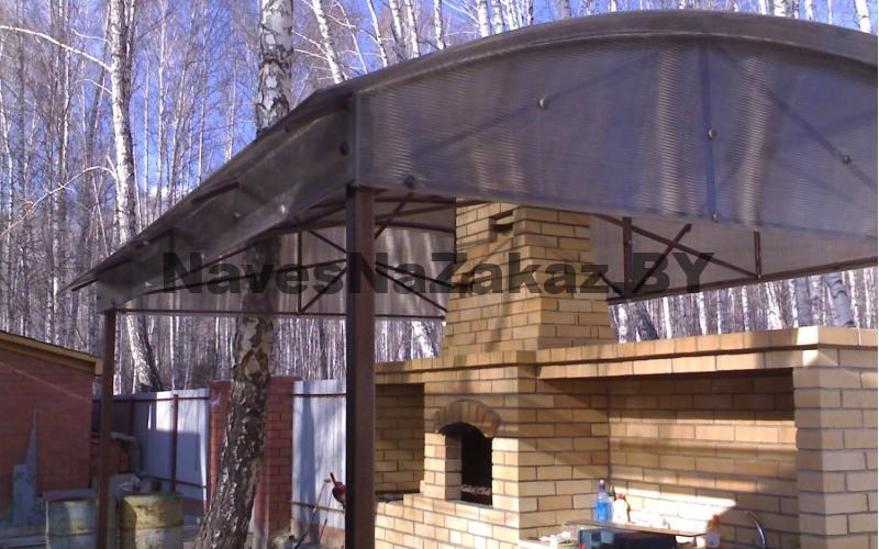 Навес из поликарбоната для барбекю 4 на 5 м в Витебске и области Навес из поликарбоната для барбекю 4 на 5 м