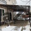 Навес односкатный перед домом 4 на 8