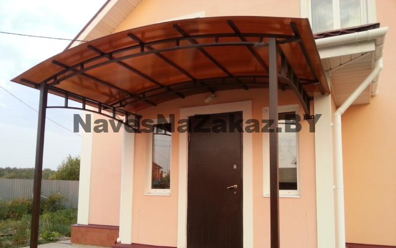 Навес для крыльца из поликарбоната 3 на 2 м в Витебске и области Навес для крыльца из поликарбоната 3 на 2 м