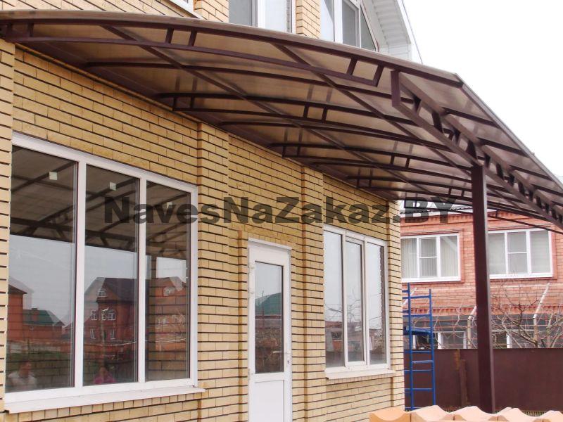 Навес пристроенный к дому 4 на 2 в Витебске и области Навес пристроенный к дому 4 на 2