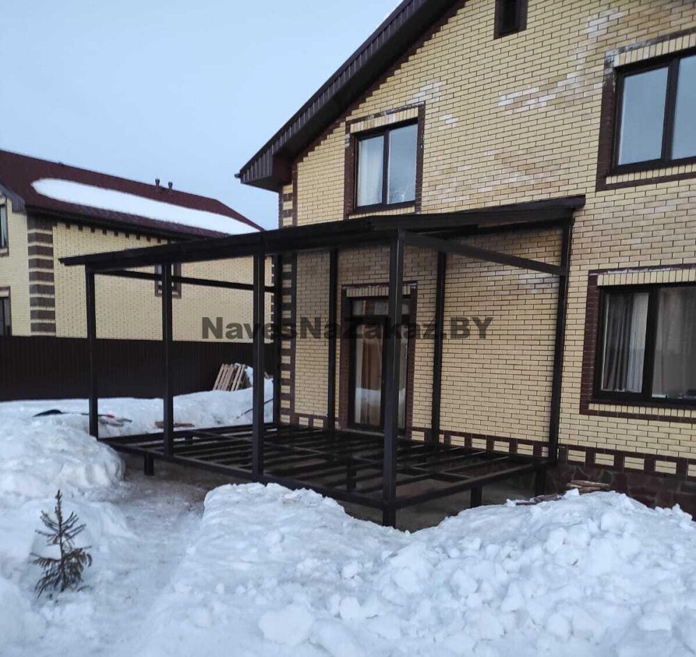 Навес над террасой к дому 5 на 6 в Витебске и области Навес над террасой к дому 5 на 6