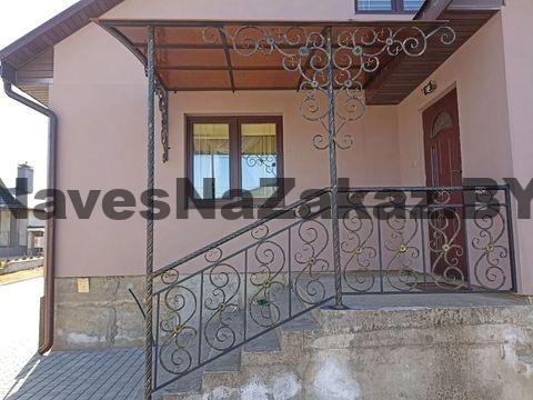 Кованый козырек над крыльцом 2 на 5 в Витебске и области Кованый козырек над крыльцом 2 на 5