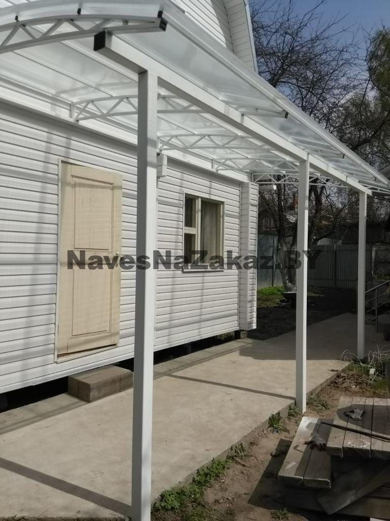 Арочный навес к дому 2 на 6 в Витебске и области Арочный навес к дому 2 на 6